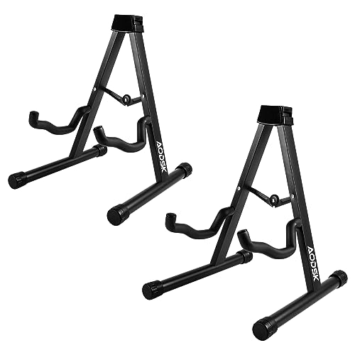 AODSK Guitar Stand,A-Frame for Acoustic Classical and Electric Guitars Bass Ukulele Portable