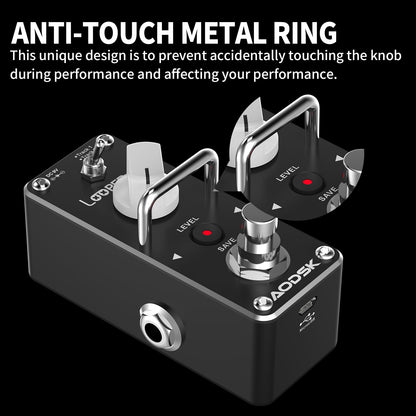 AODSK Electric Guitar Effect Pedal (Looper)