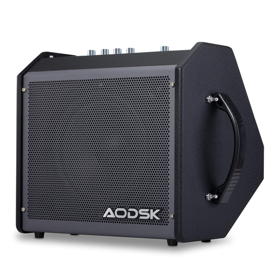 AODSK Electric Drum Amp 35-Watt Bluetooth Professional Electronic Drum Amplifier with with AUX Input,Volume,Treble and Middle Controls,Electric Drum Set Monitor,Black